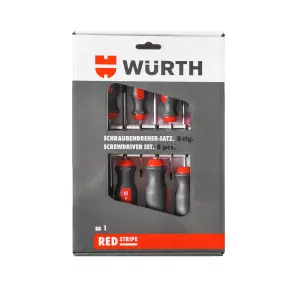Набір викруток TORX з отвором, 8 шт., RED STRIPE №2