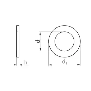 Шайба DIN125-B-140HV-(A2K)-D41,0 №2