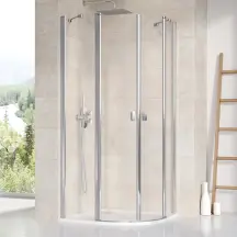 Душова кабіна CSKK4- 80 Полір. алюм. TRANSPARENT