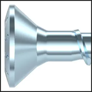Шуруп ASSY з потайною головою та насічками (A2K) №10