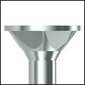 Шуруп ASSY з потайною головою та насічками (A3K) №4