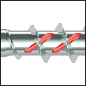 Шуруп ASSY з потайною головою та насічками (A3K) №5