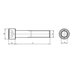 Гвинт з циліндричною головою ISO4762, кл. 8.8, M12х80 №2