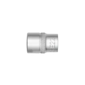 Головка торцева 1/2IN, зовнішній торкс, E22-L38MM, RED STRIPE №2