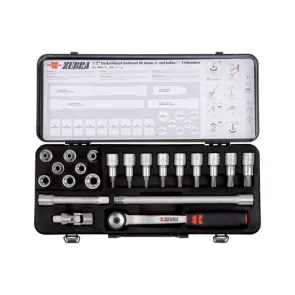 Набір торцевих головок Wurth 1/2" Е10-24/ТХ20-60 21 шт. №1