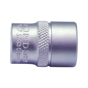 Головка торцева коротка 3/8IN, 12-гр., SW22, RED STRIPE №1