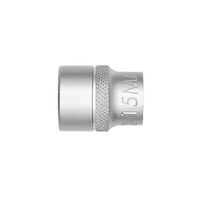 Головка торцевая шестигранная, 3/8IN, короткая, SW15, RED STRIPE №2