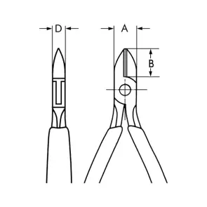 Острогубцы для электромонтажа ZEBRA®, ∅0,3-1,6 мм №2