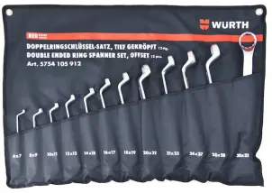 Набір ключів накидних (WS6-32), 12 шт., в чохлі, RED STRIPE №1