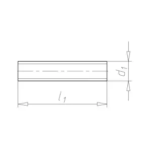 Шпилька різьбова DIN976-A - 8.8 (A2K), M18х1000 №2