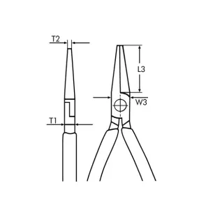 Гострогубці вигнуті, VDE, L200 mm №2