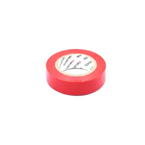 Ізоляційна стрічка PVC, червона, 18мм/10м №3