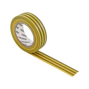 Ізоляційна стрічка PVC, жовто-зелена 18мм/10м №1