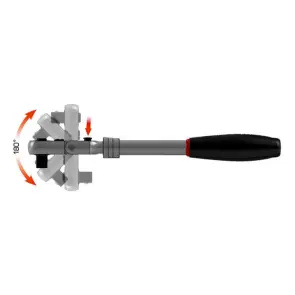 Трещотка телескопическая с шарниром 1/2'' Wurth удлиненная 294-432 мм. №4