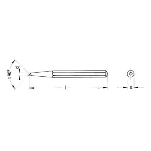 Кернер ручний Wurth 150мм №2