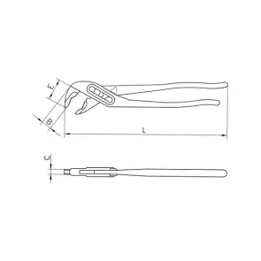 Клещи трубные COBRA 250 мм Wurth №2