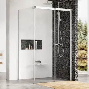 Душова кабіна MSDPS-120/80 R Полір. алюм. TRANSPARENT №1