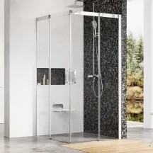 Душова кабіна MSRV 4- 90/90 Полір. алюм. TRANSPARENT купить