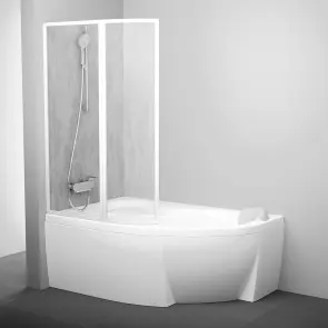 Штора для ванни VSK2 ROSA 140 L Білий RAIN №1