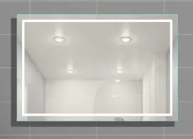Зеркало AVT с LED подсветкой и механическим выключателем для ванной комнаты 1200х800мм