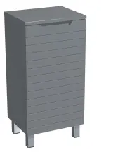 Тумба Milleau PARALLEL 40см із кошиком у ванну кімнату, графіт купити в Україні