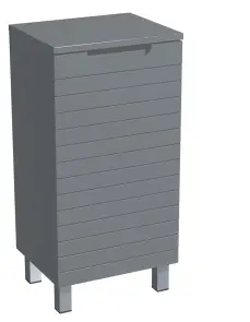 Тумба Milleau PARALLEL 40см із кошиком у ванну кімнату, графіт №1