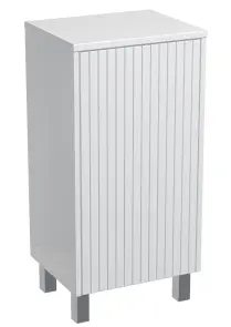 Тумба Milleau CUBE 40см із кошиком у ванну кімнату, білий №1