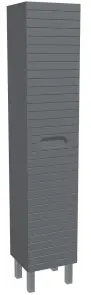 Пенал Milleau PARALLEL 35см у ванну кімнату, графіт №1