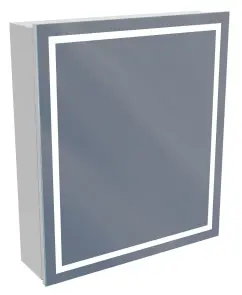 Шафа дзеркальна AVT ЕКО з LED підсвічуванням 600мм у ванну кімнату №3