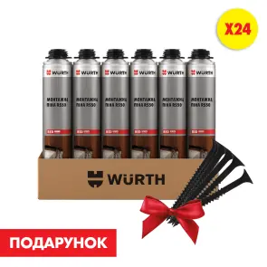 Піна монтажна RS50, 24 шт., комплект №6 №1
