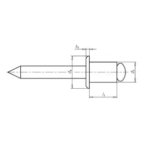 Заклепка витяжна Wurth CU/ST A2K 4X8мм №2