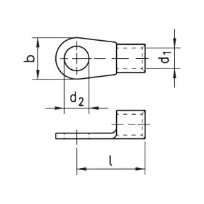 Наконечник кабельний під опресовку, M6, 25,0 mm² №2
