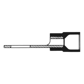 Наконечник кабельний, вилкоподібний, M4, 6,0 mm² №3