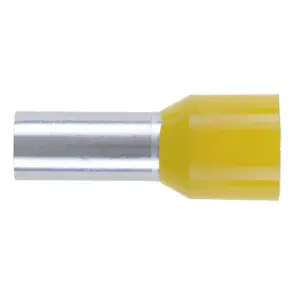 Наконечник трубчатий, ізольований, жовтий 25,0x16,0 №1