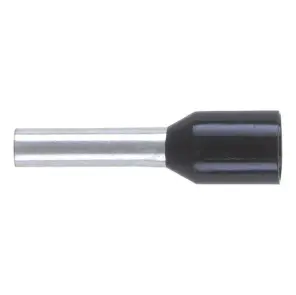 Наконечник трубчатий, ізольований, чорний 1,5x8,0 №1
