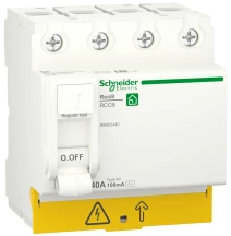 Пристрій захисного відключення 4P 40A 100mA АС, Resi9 Schneider Electric R9R52440