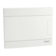 Щит пластиковий Easy9 EU, врізний, 1 ряд 8 модулів, білі двері, Schneider Electric EZ9EUB108