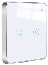 Розумний сенсорний вимикач Tervix Pro Line ZigBee Touch Switch (2 клавіші), без нуля