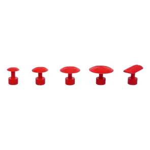 Адаптер красный прямоугольный 16×32 мм для выпрямления вмятин с угловыми контурами. №4