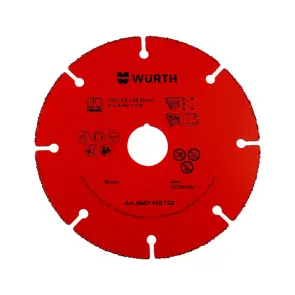 Круг отрезной твердосплавный Wurth TC 2,0-DR22,2 D125 мм №1