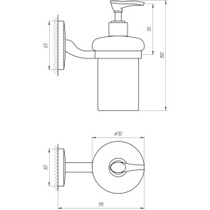 Дозатор рідкого мила Perfect Sanitary Appliances RM 1401 №4