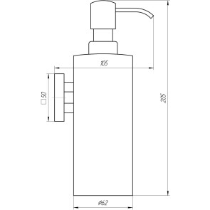 Дозатор жидкого мыла Globus Lux SQ 9432 SUS304 №2