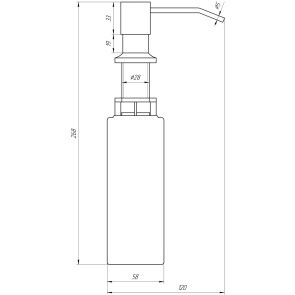 Дозатор рідкого мила Globus Lux GS8444 №2