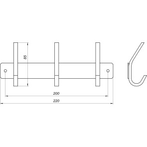 Планка с крючками Globus Lux SQ 9435-3 SUS304 №4