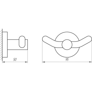 Крючек двойной Perfect Sanitary Appliances SP 8125 №2