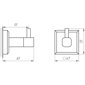 Крючек TOPAZ TKB 9915-BL черный №4