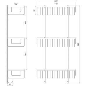 Полка тройная Globus Lux SQ9477 №5