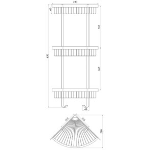 Полка угловая TOPAZ 4115-3 №3