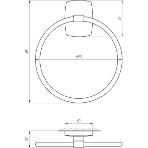 Тримач рушників Perfect Sanitary Appliances RM 1003 №3