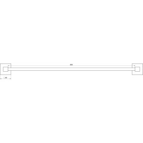 Держатель полотенец Globus Lux SQ 9402-60 SUS304 №2